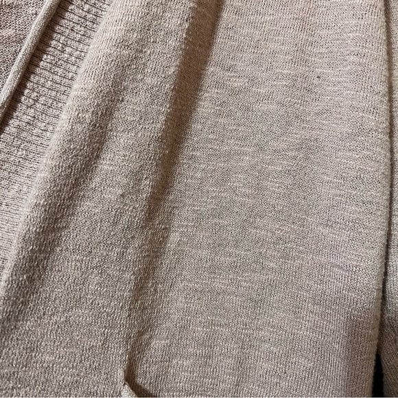 Madewell | Bradley Cardigan Sweater Open Front Textured Cotton Dusty Rose Size S - Picture 7 of 12
